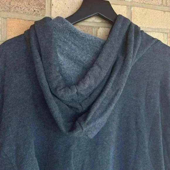 Express embellished drawstring long sleeve pullover fleece sweatshirt hoodie - Picture 8 of 8